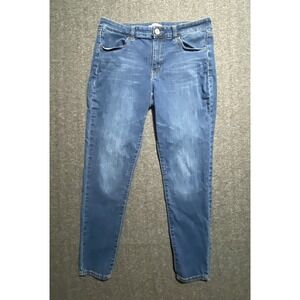 SO Womens Jeggings Straight Crop Light Wash Stretch Size 15/32W